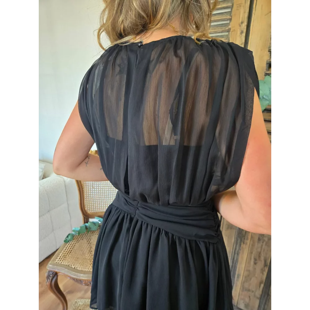 Robe Alexia voile noir
