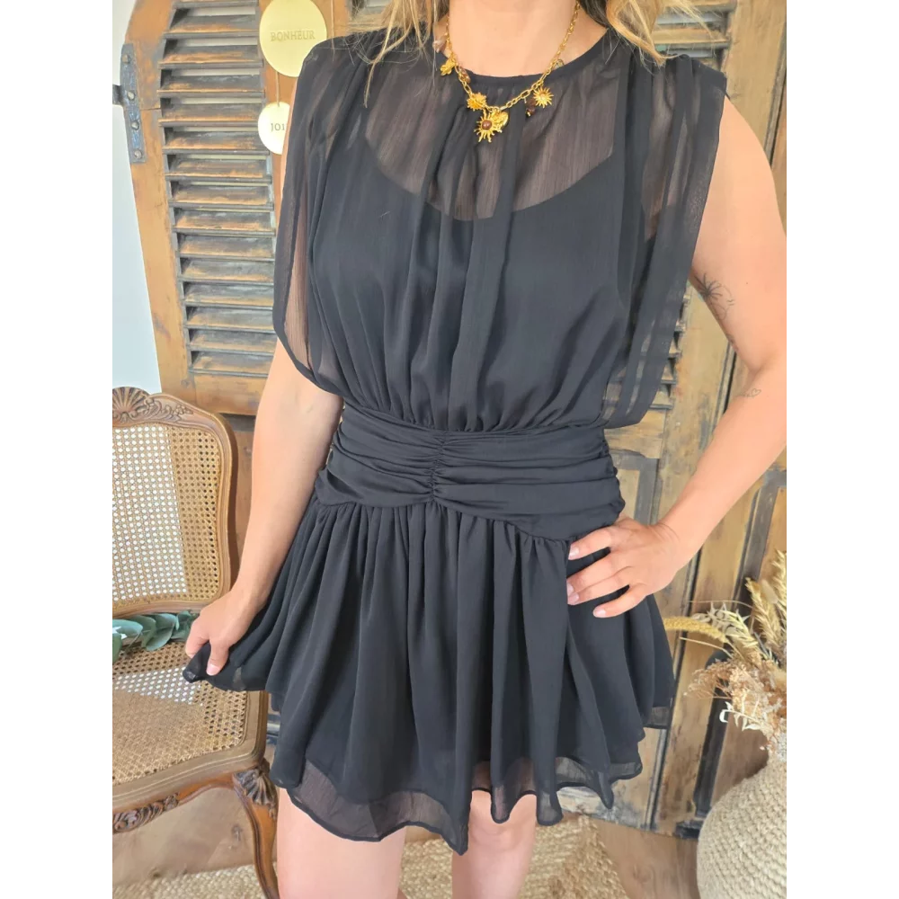 Robe Alexia voile noir