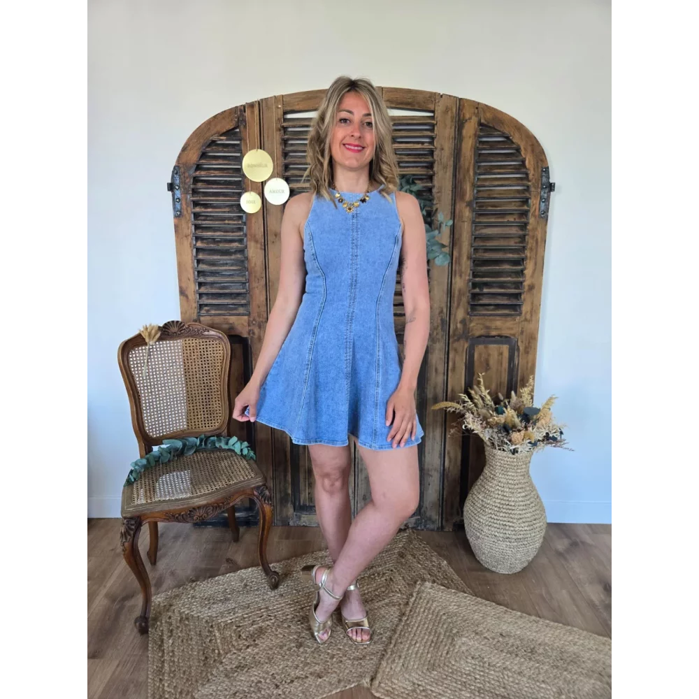 Robe Viviane basque en jean