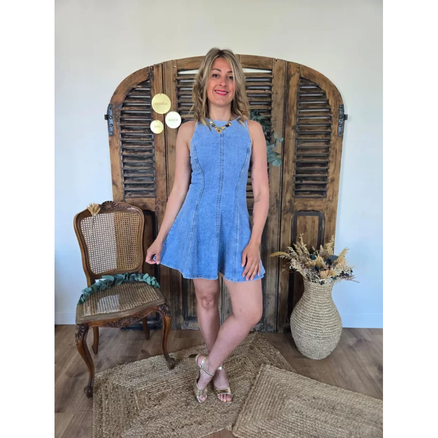 Robe Viviane basque en jean