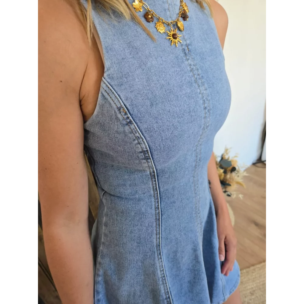 Robe Viviane basque en jean