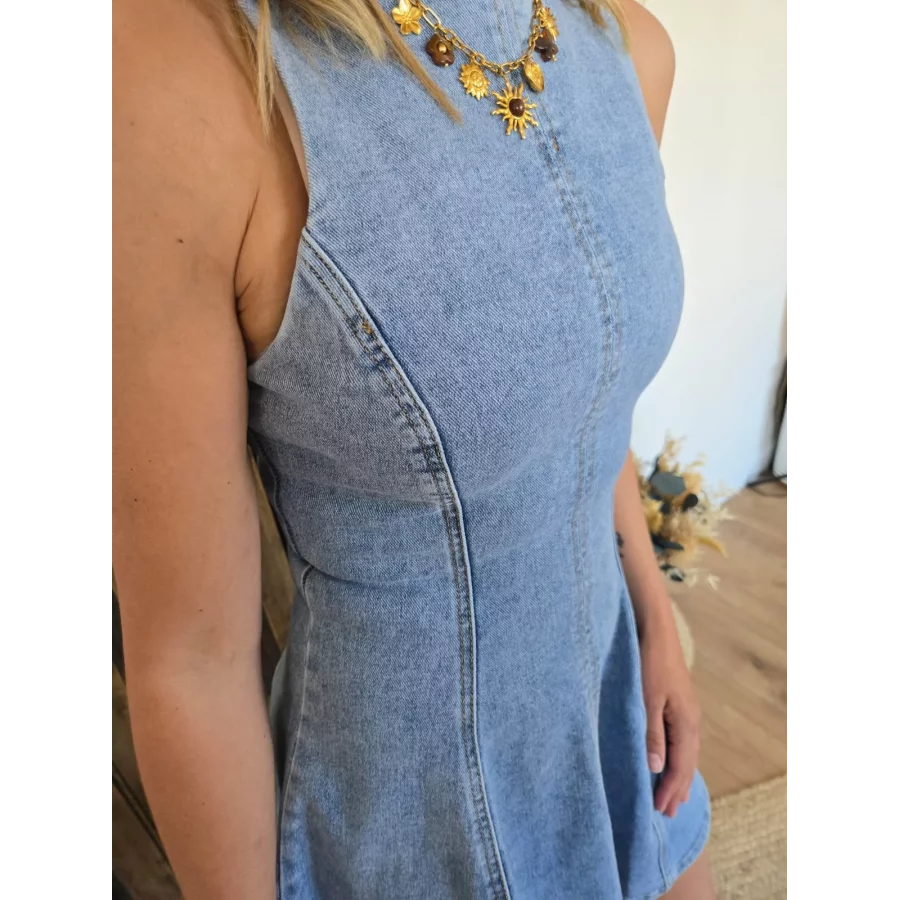 Robe Viviane basque en jean