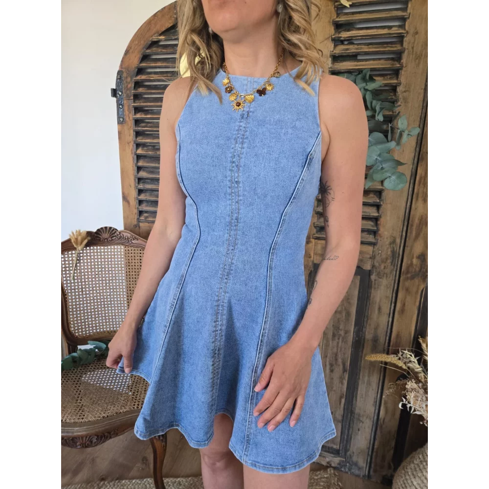 Robe Viviane basque en jean