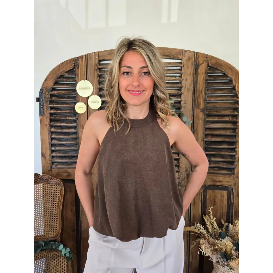 Blouse Garance choco