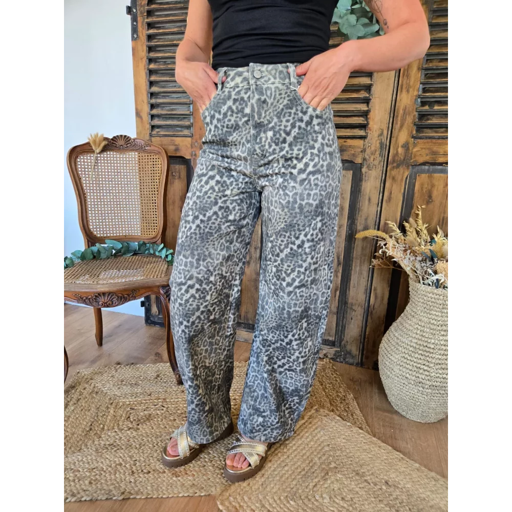 Jean leopard balloon/barrel