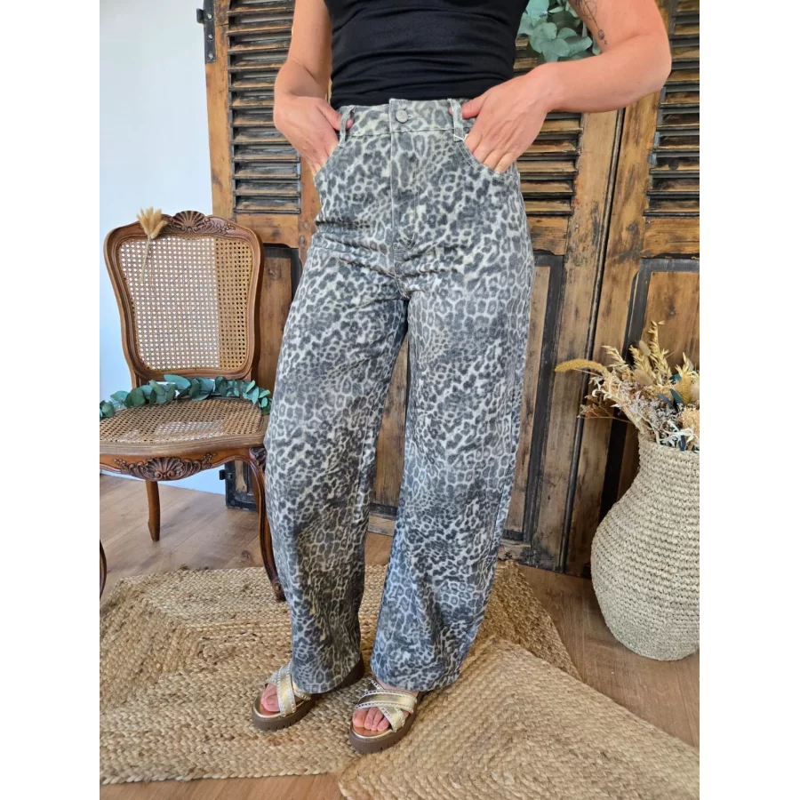 Jean leopard balloon/barrel
